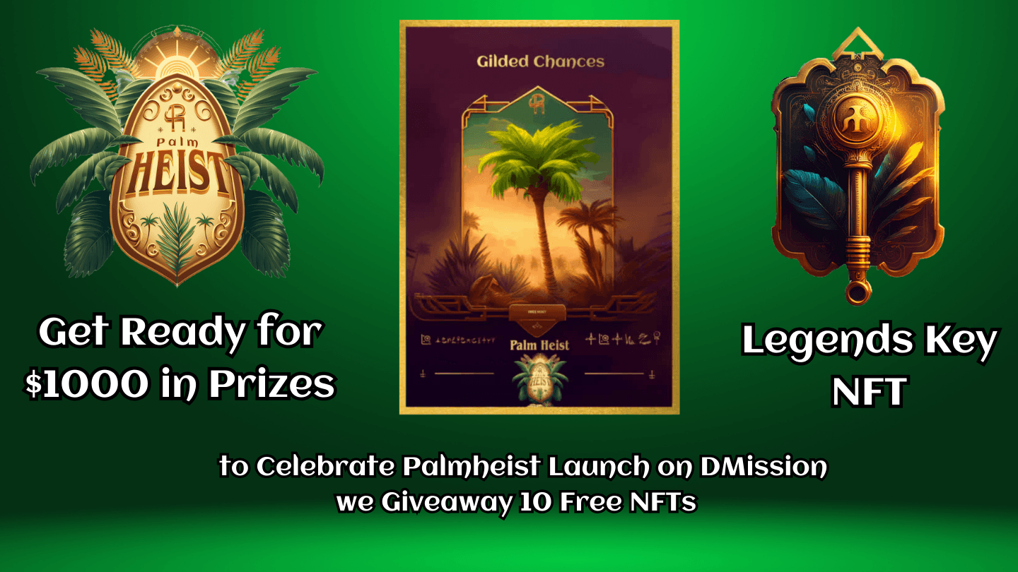 Free NFT Giveaway #PALMHEIST Legends KEY 🗝️