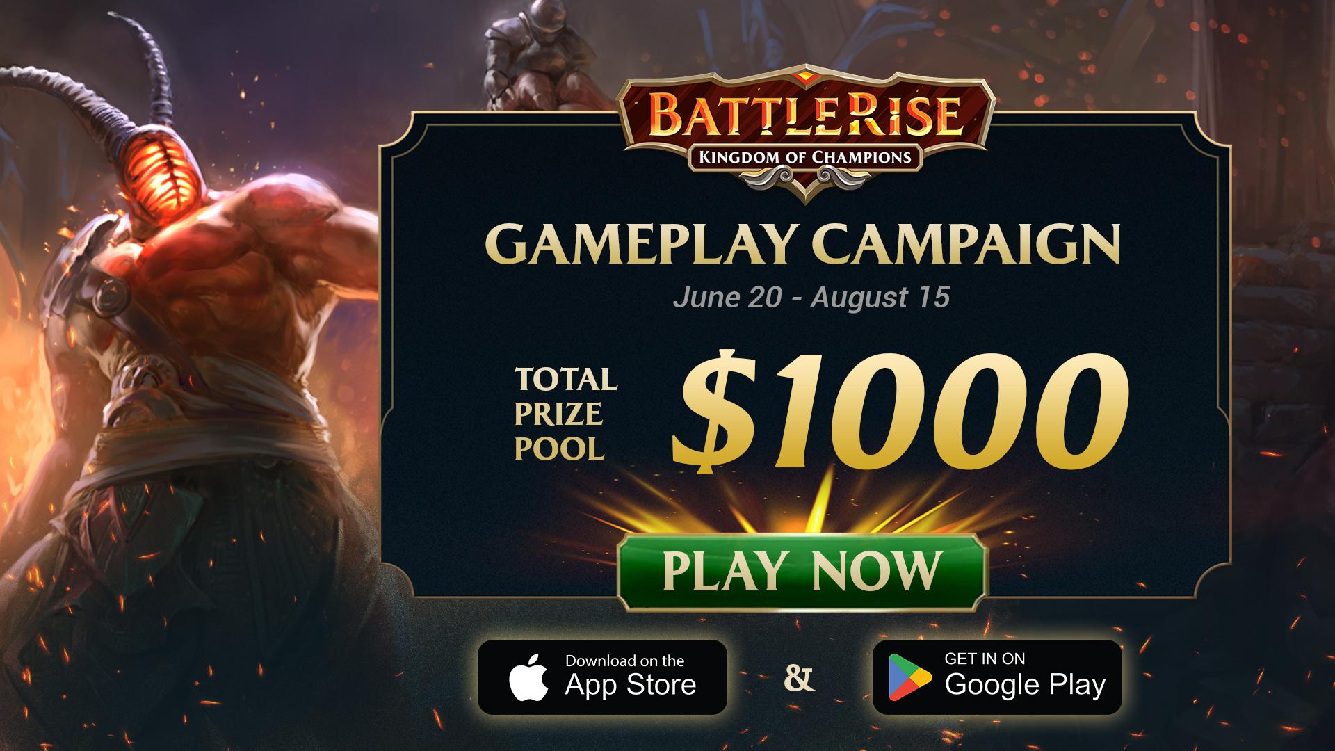 $1,000 in BattleRise Gaming Player