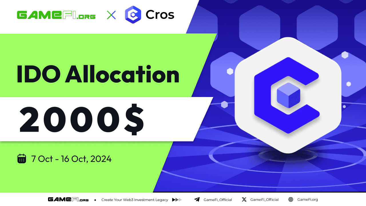 Urgent! Hot IDO Alert! - Cros IDO Allocation is Live! Check it Now! 😱