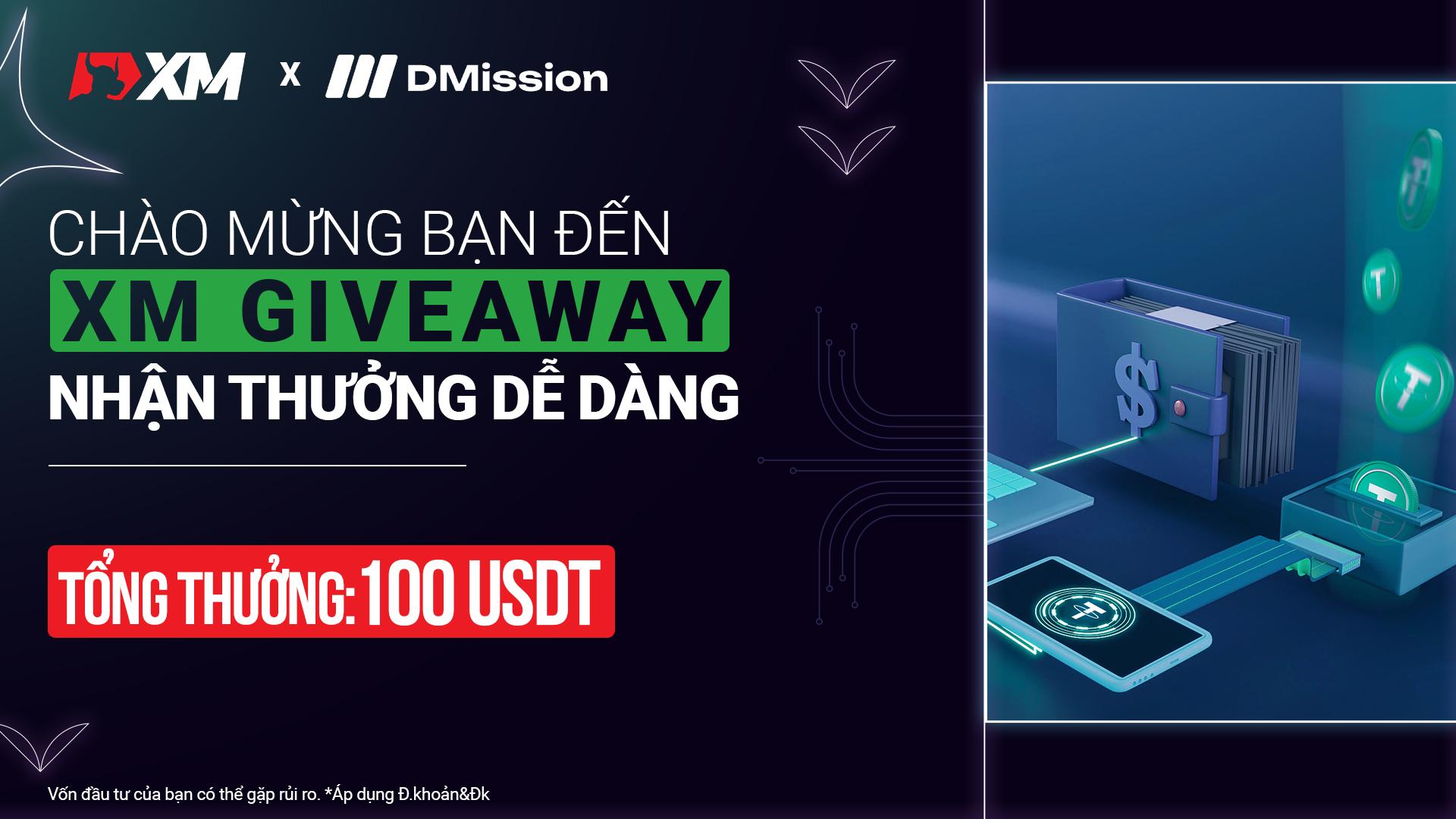 100 USDT Giveaway - Chào Mừng Bạn Đến Với XM! Nhận Thưởng dễ dàng 🤑