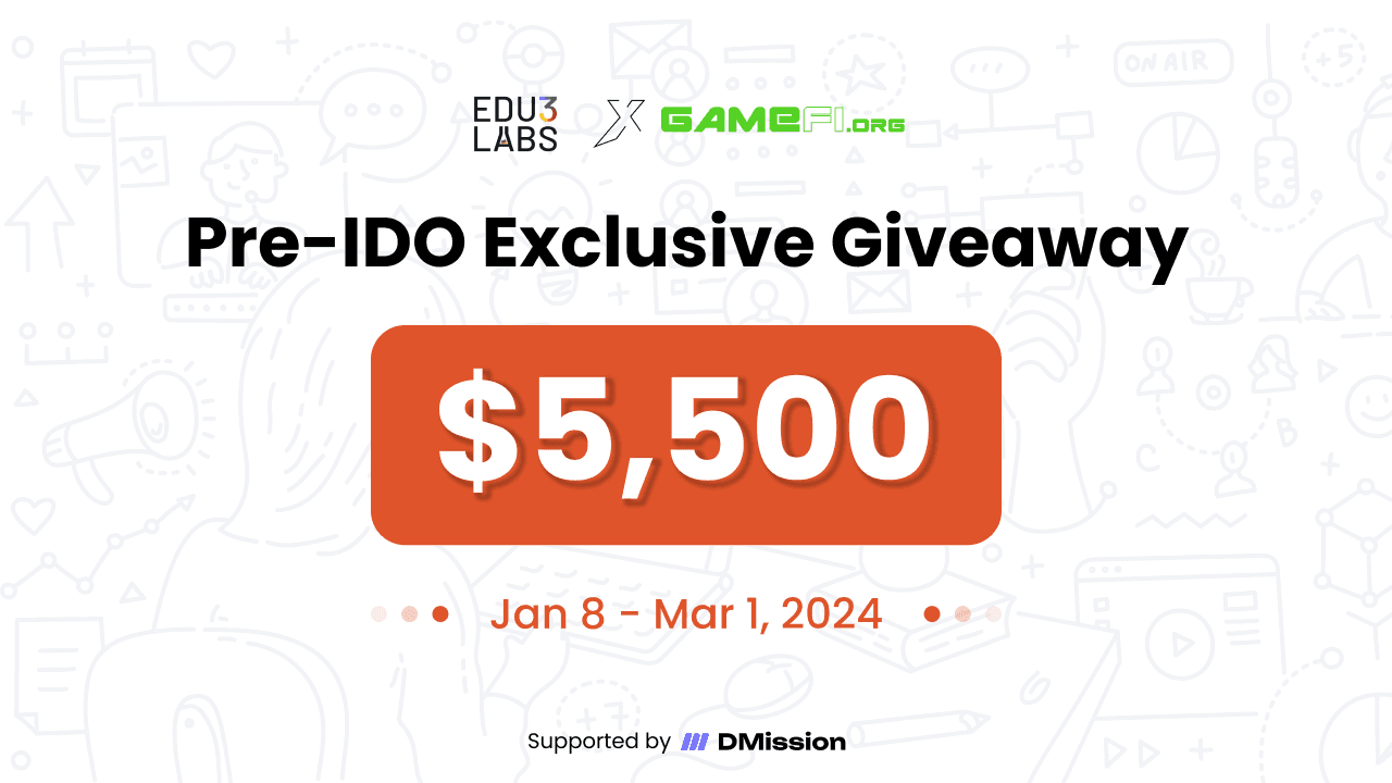 Edu3Labs Pre-IDO $5,500 Worth Mission