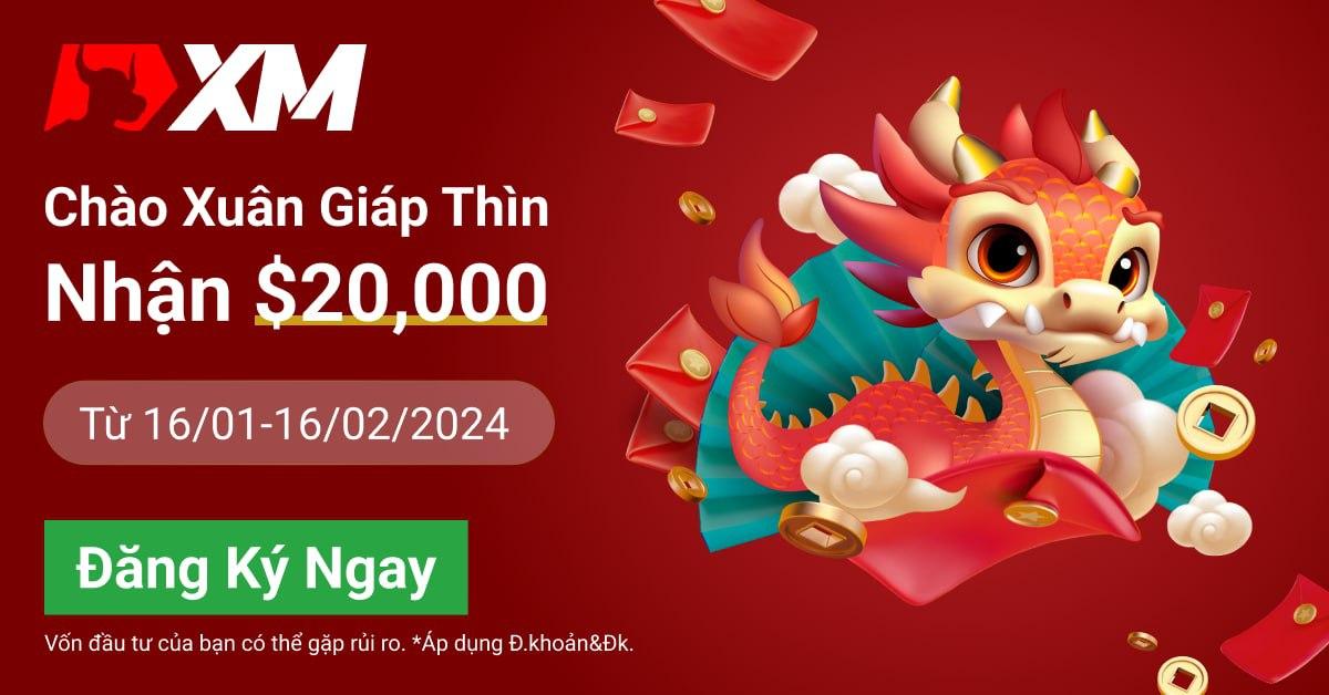 Giveaway 100$ USDT - XM Mừng Tết Rồng - Ví Căng Phồng với tổng giải $20,000!