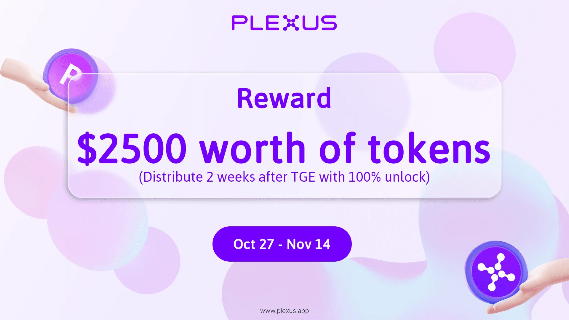 Plexus IDO Celebration Airdrop with GameFi.org | $2,500 worth of tokens are waiting