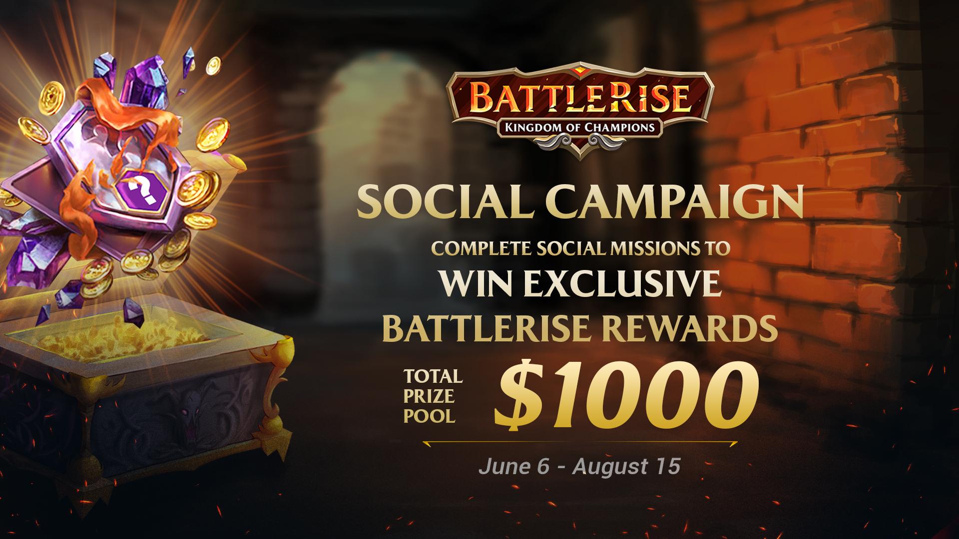 $1,000 in BattleRise Social Campaign