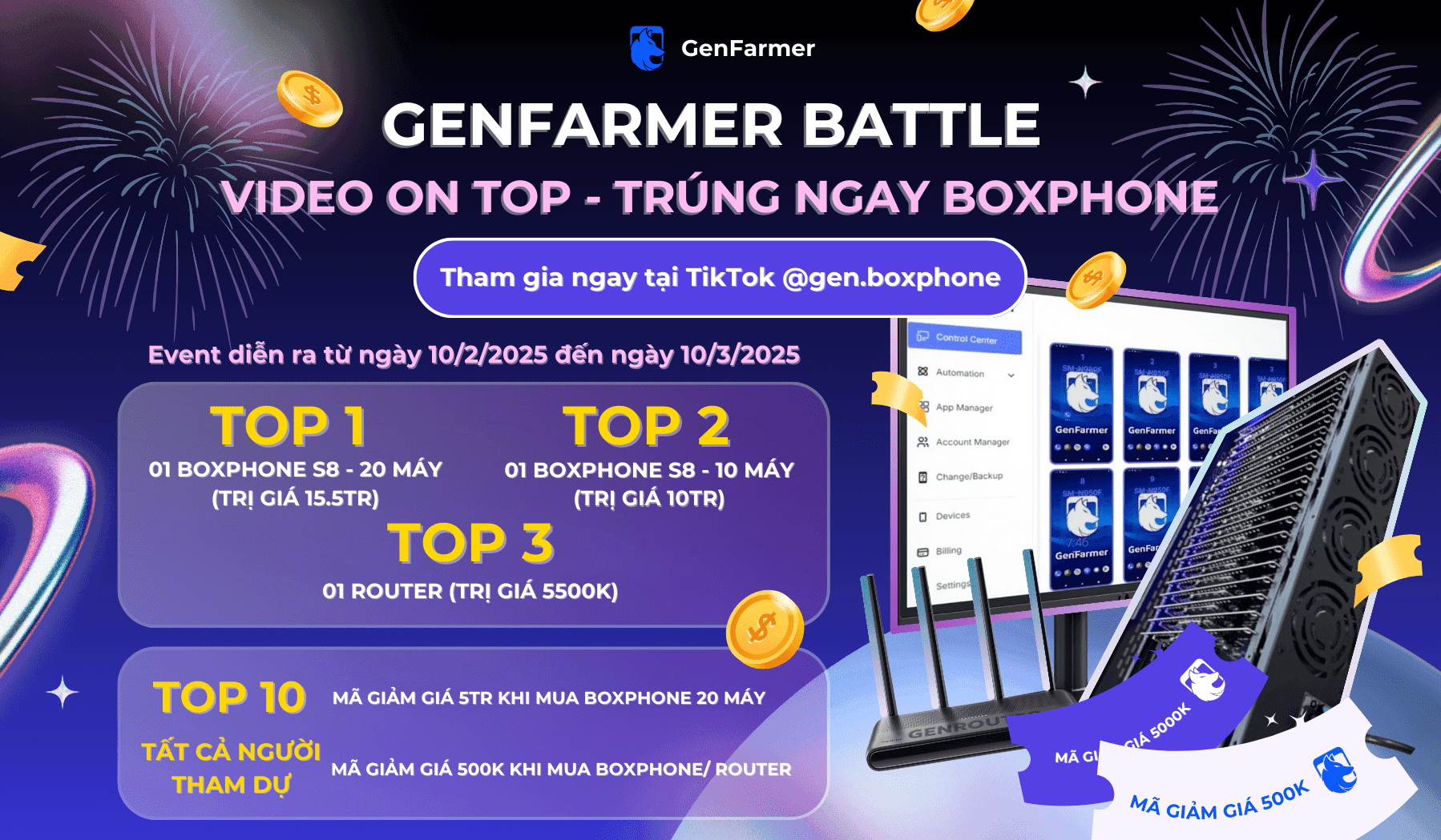 GENFARRMER BATTLE | VIDEO ON TOP - TRÚNG NGAY BOXPHONE