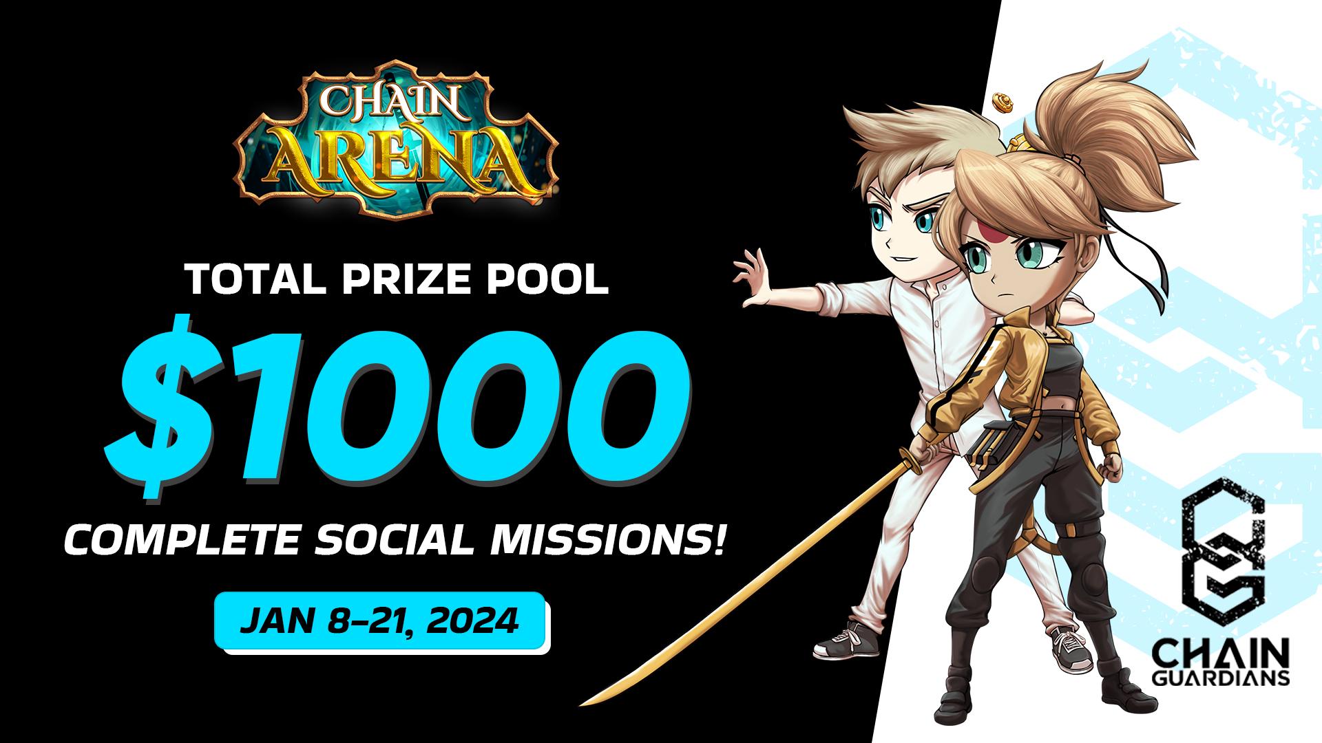 ChainArena $1,000 Social Mission