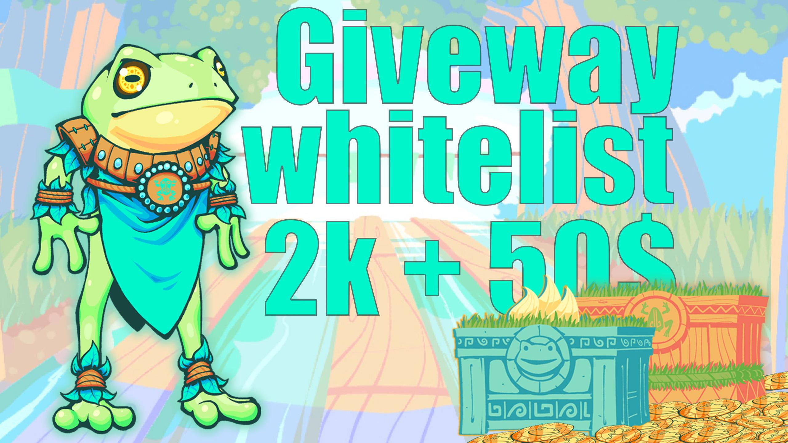 Frogs Run NFT Giveaway Whitelist 2000+50BUSD