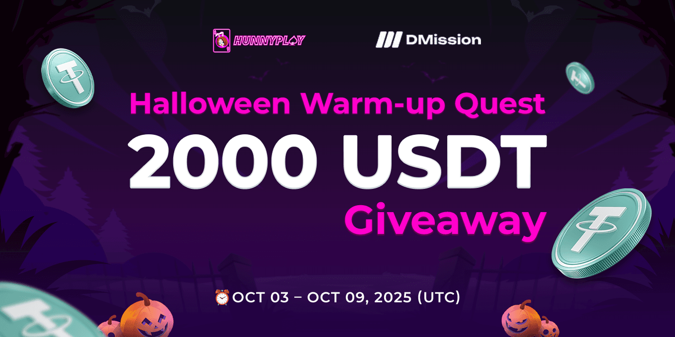 🚀 HunnyPlay Mission – 🎃 Halloween Warm-up Quest (2,000 USDT Giveaway)