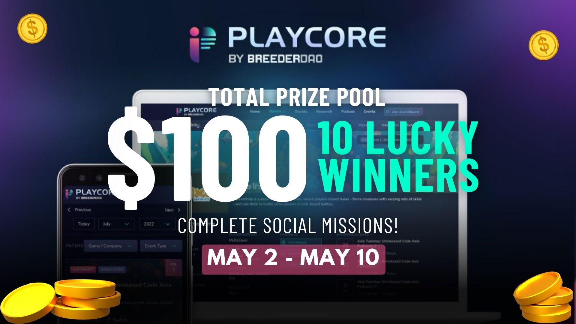 PLAYCORE $100 PRIZE POOL QUEST💰