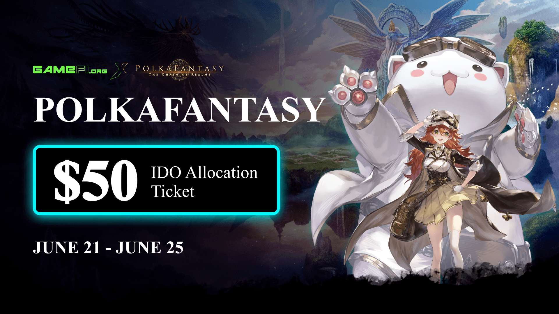 PolkaFantasy IDO Allocation Ticket $50