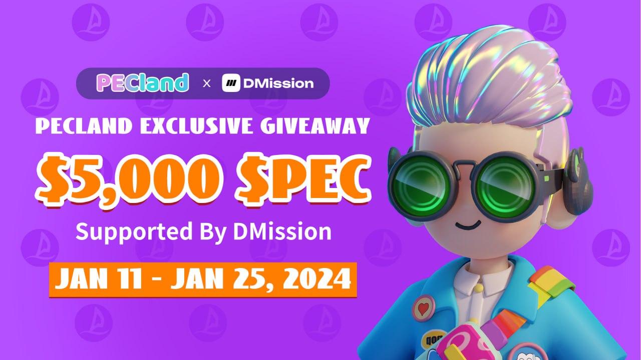 🏝️ $5000 $PEC | PECland Exclusive Giveaway 🚀