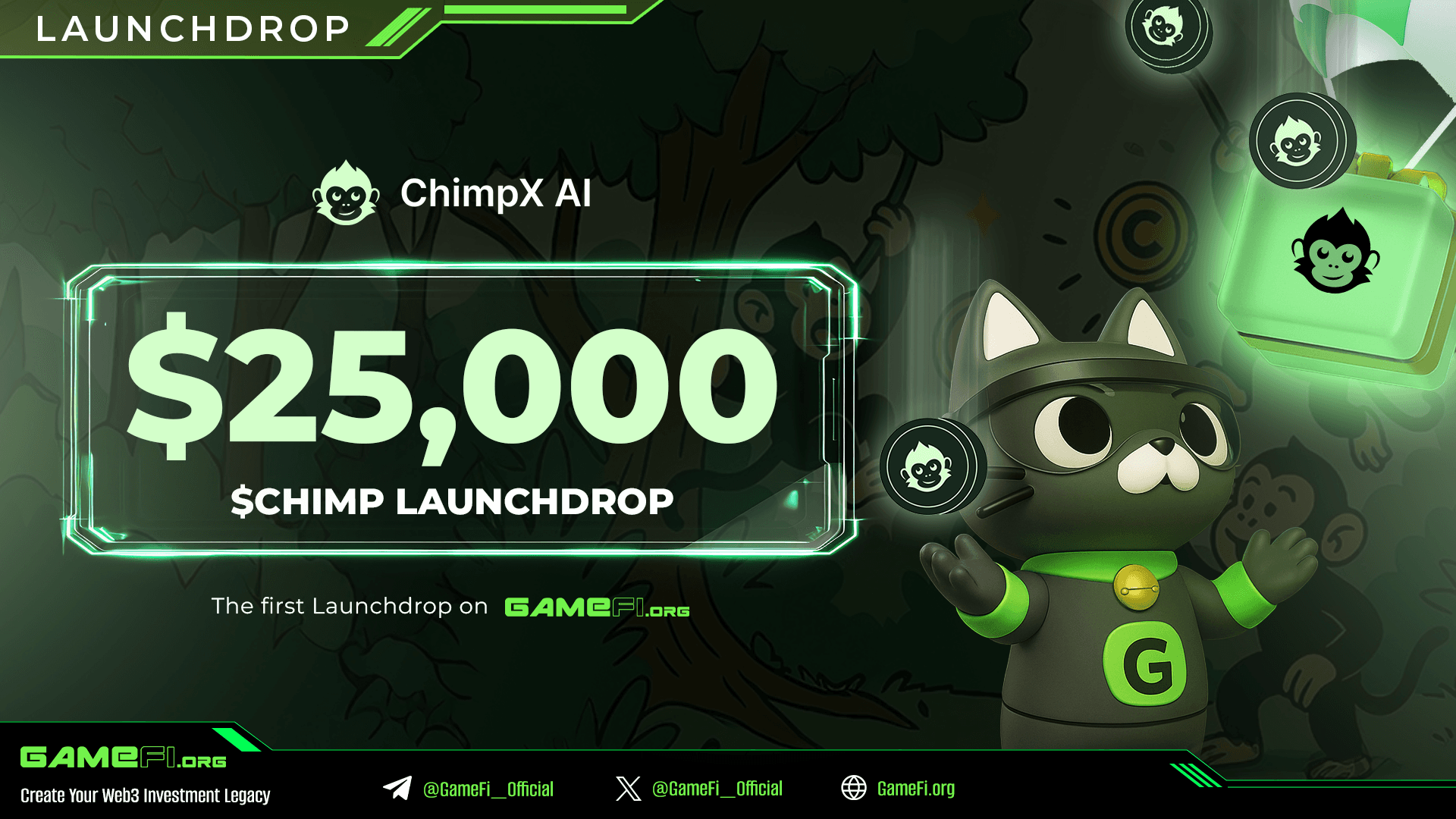 ChimpX Launchdrop - $25,000 in $CHIMP