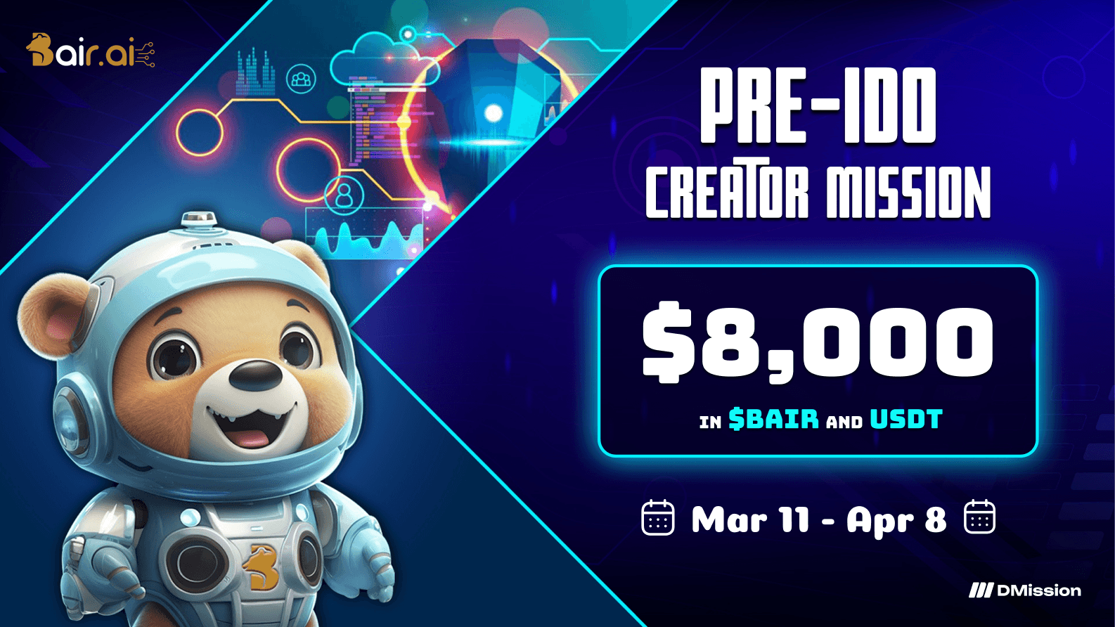 $8,000 Bair.ai Pre-IDO Creator Mission