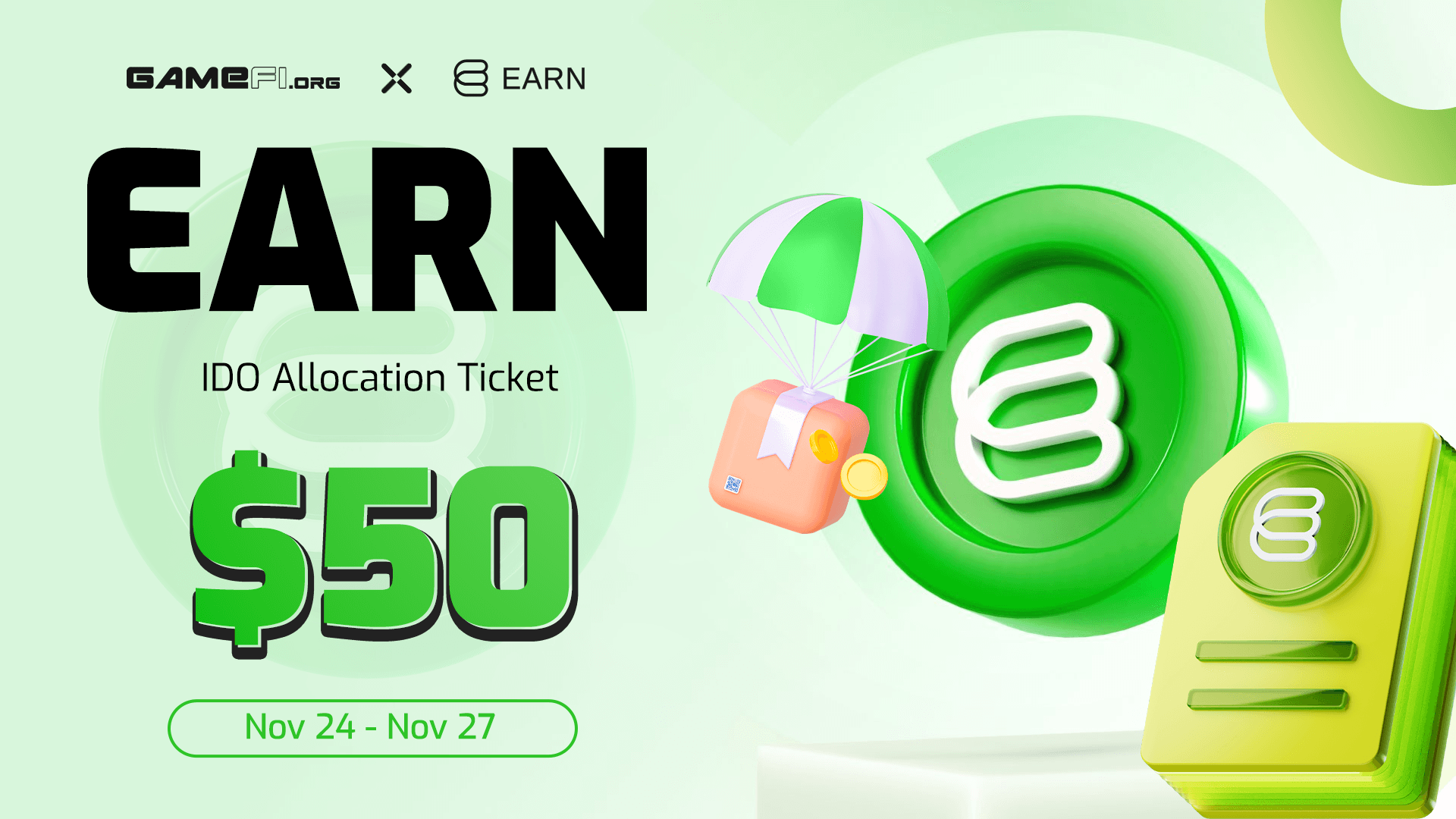 Earn Network IDO Allocation Ticket $50