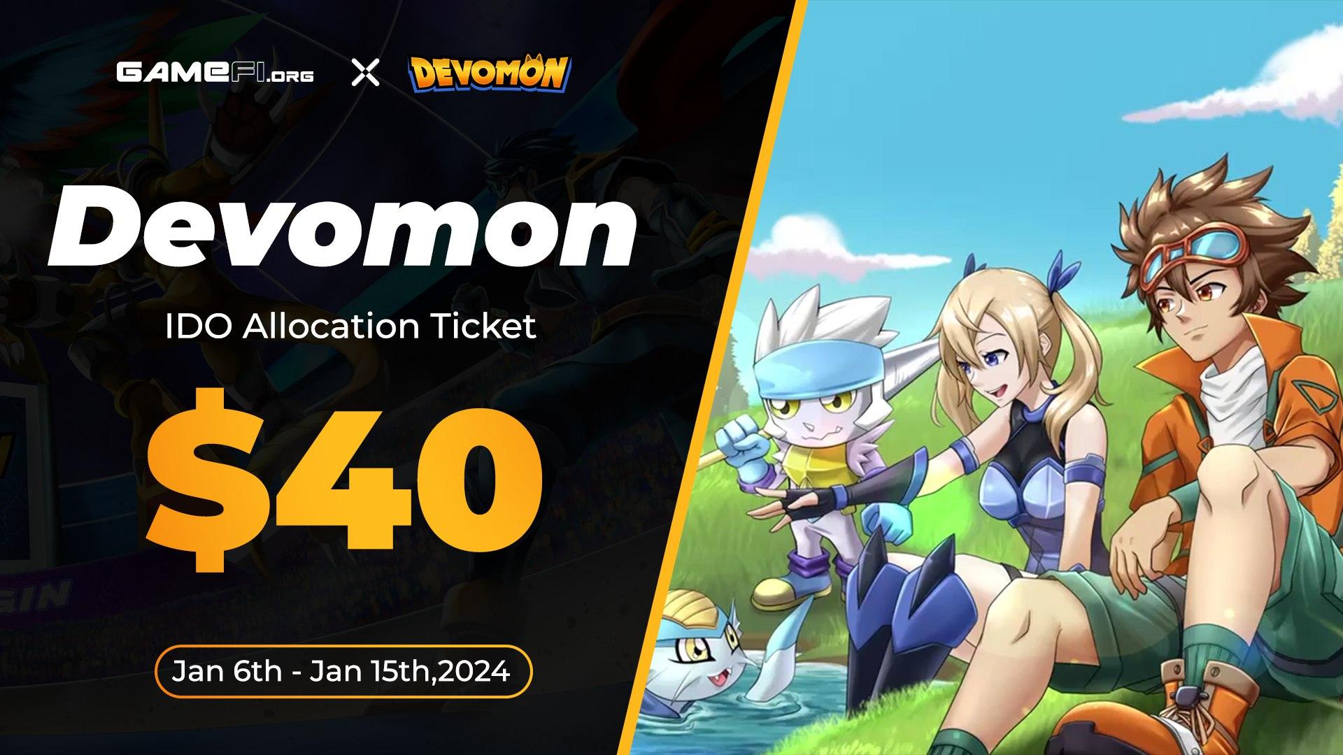 Devomon IDO Allocation Ticket $40