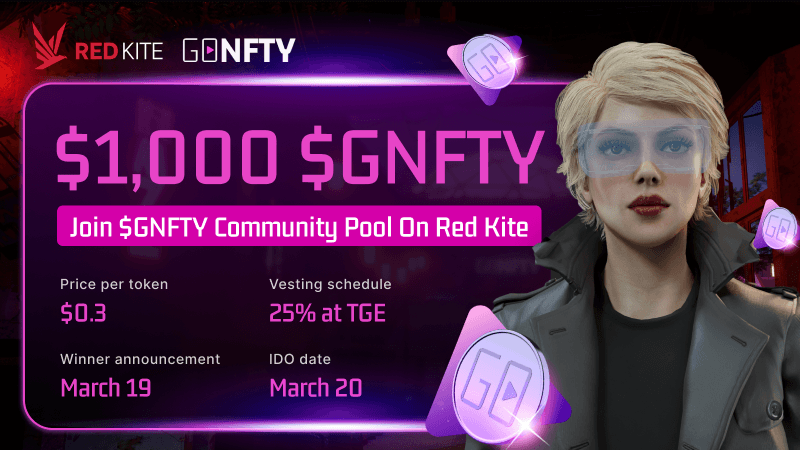 $GNFTY Community Pool On Red Kite