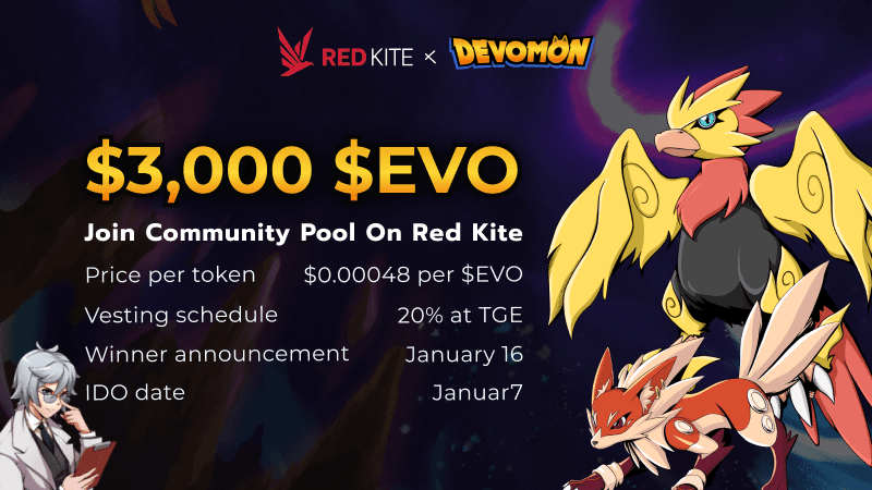 $EVO Community pool on Red Kite