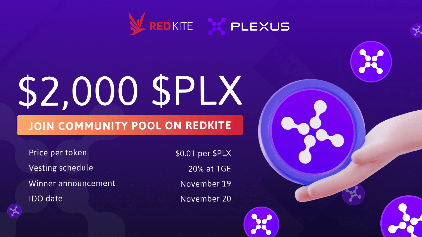 $PLX Community pool on Red Kite